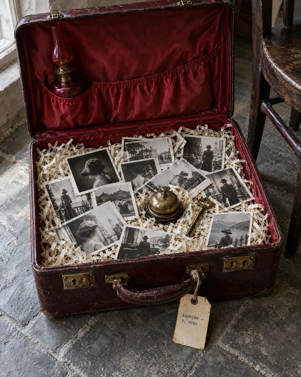 Een archiefkoffer vol foto's